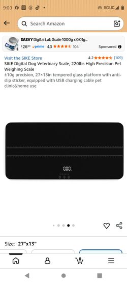 SIKE Digital Dog Veterinary Scale 220lbs
