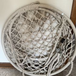 Hanging Chair With New Screws 