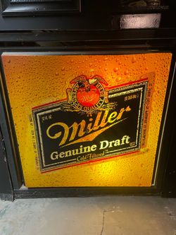 Vintage miller light up sign / clock