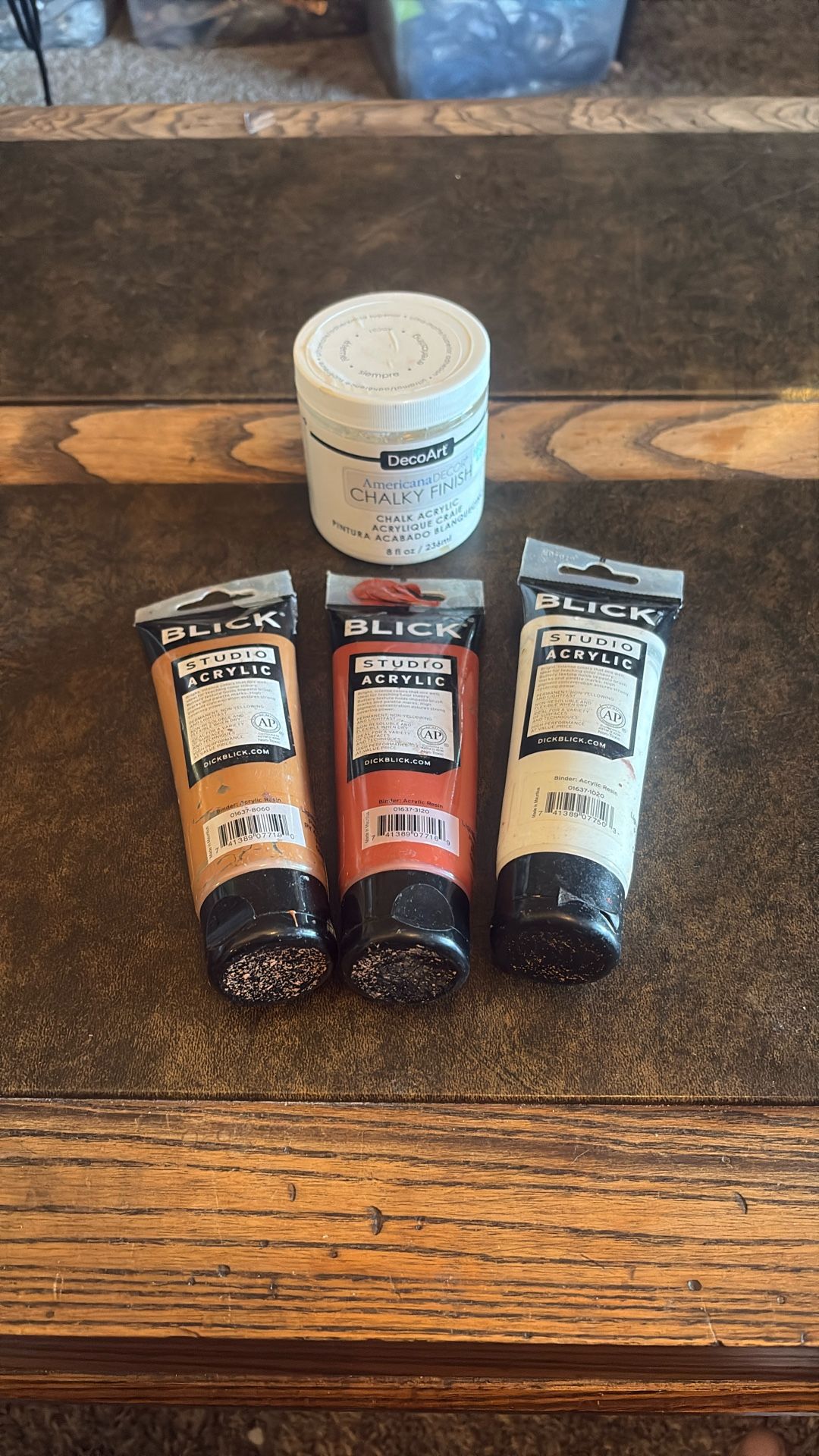 Lot Of Blick& Decoart Acrylic Paints