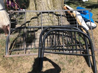 Twin size black daybed frame .