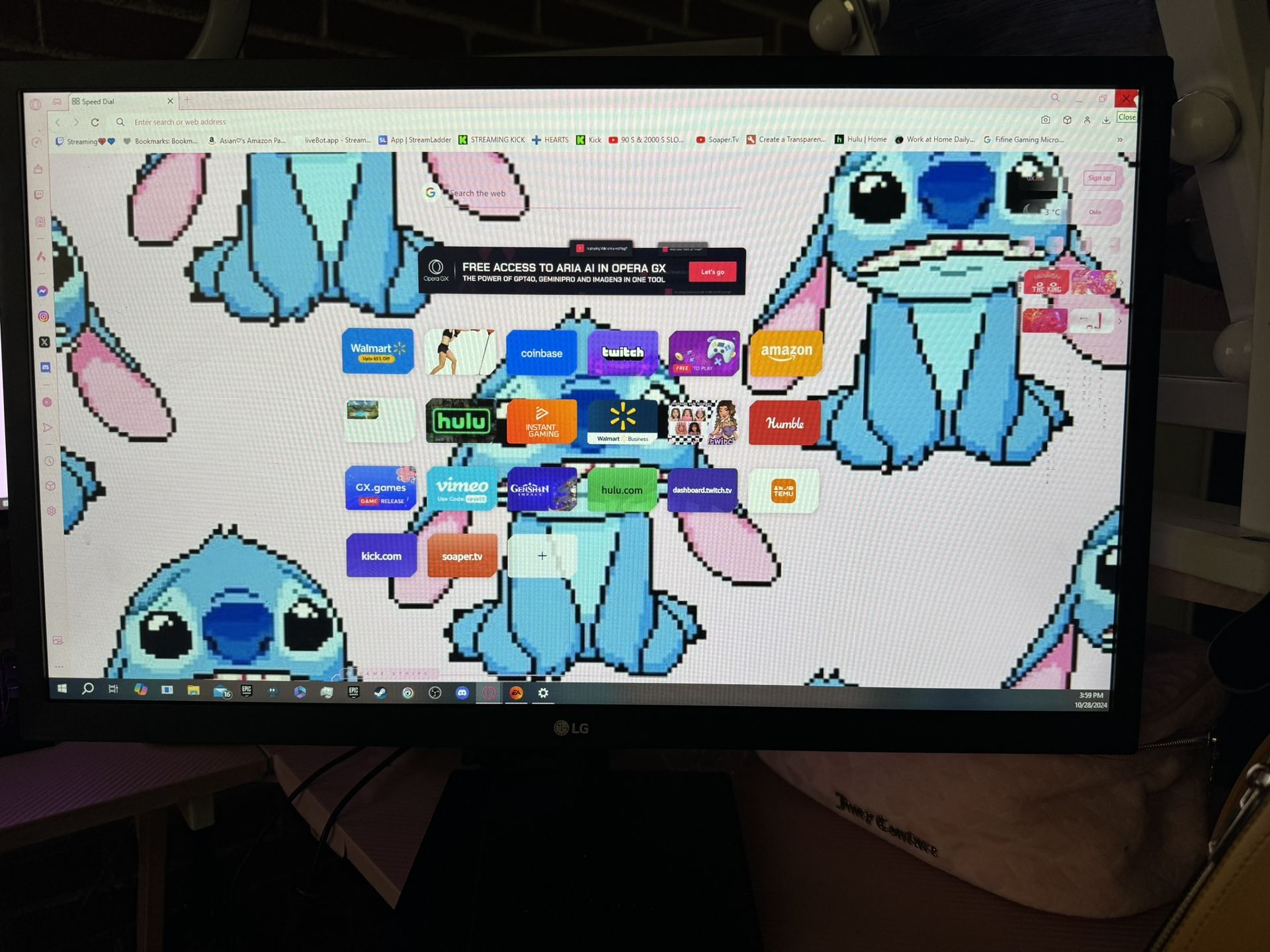 Lg Gaming Monitor 74.97 HZ 