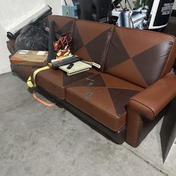 ashley leather sofa