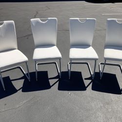 $75.00 Set Of 4!!! New PU Leather Cushion Modern Dining chairs