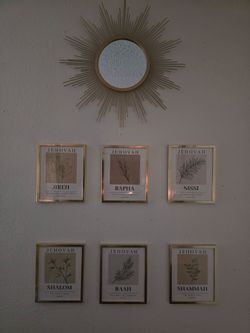 GOLD FRAMED NAMES OF GOD SET