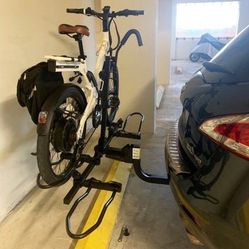 New in Box $109 (KAC) 2-Bicycle Rack for Car, SUV, Hatchback Mount for 2” Anti-Wobble Hitch, Heavy Duty Bike Carrier