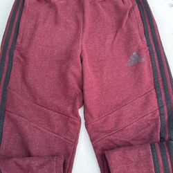 Dark Red/black Adidas Pants