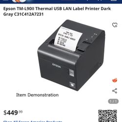 Epson TM-L90II thermal receipt and label printer - New In Box