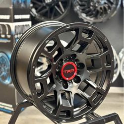 17” TRD Pro Style Black Wheels 265/70R17 All Terrain Tires Fits Toyota Tacoma 4Runner FJ Cruiser