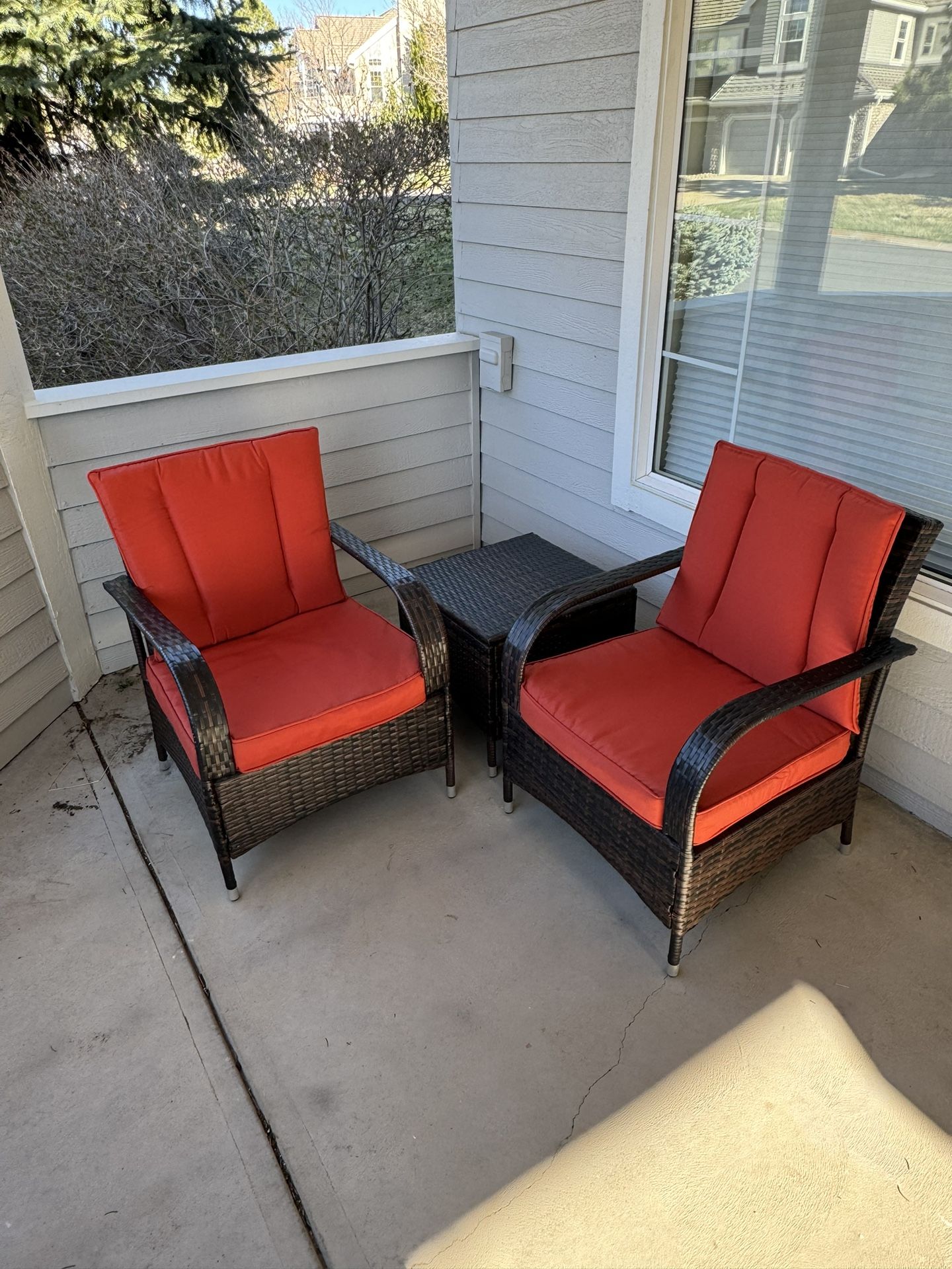 Patio or deck Chair set