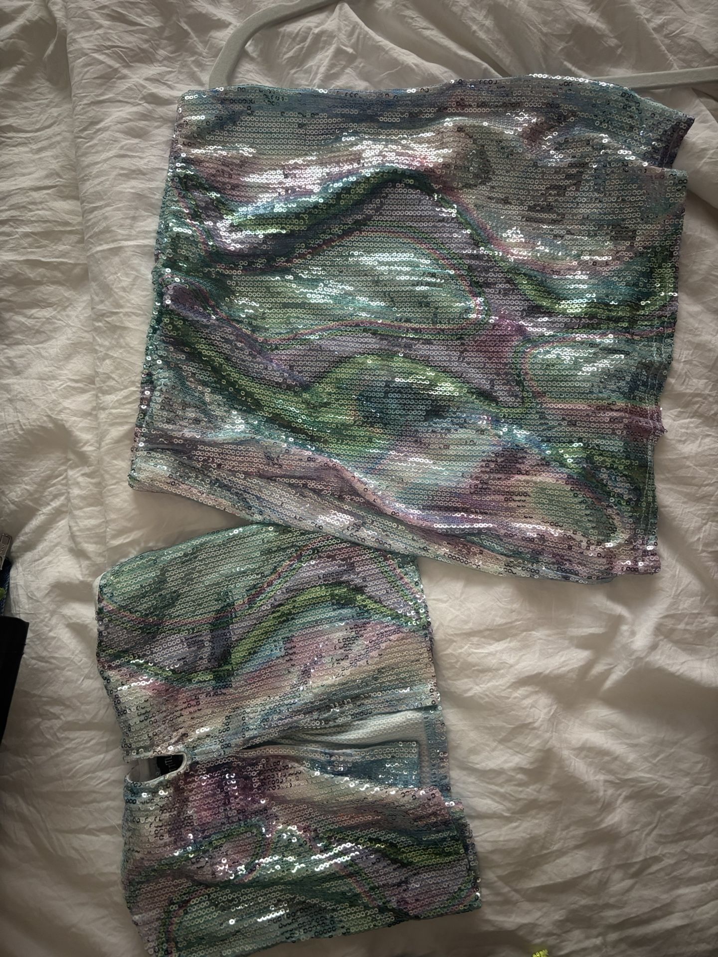 sequence skirt and top