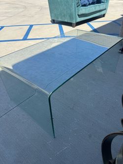 Glass coffee table $150