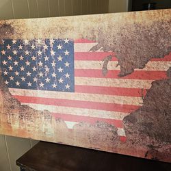 American Flag Canvas 