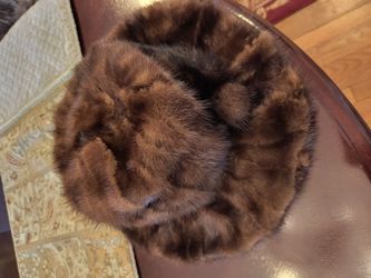 Natural Mink hat New 