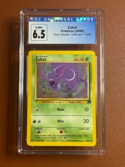 Zubat 70/82 Team Rocket-Unlimited Edition Regular CGC 6.5