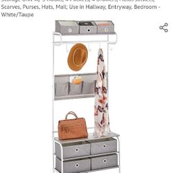 Coat Rack With Bench+Storage 