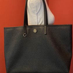 Tory Burch Black Leather Tote