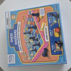 Chess & Checkers Board Game Toy New