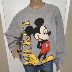 Disney Mickey Mouse Pullover Grey Sweater