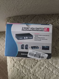 2 Port VGA Switch Black