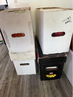 7 short boxes full of comic books