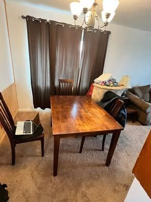 Wooden Dining table and 4 chairs