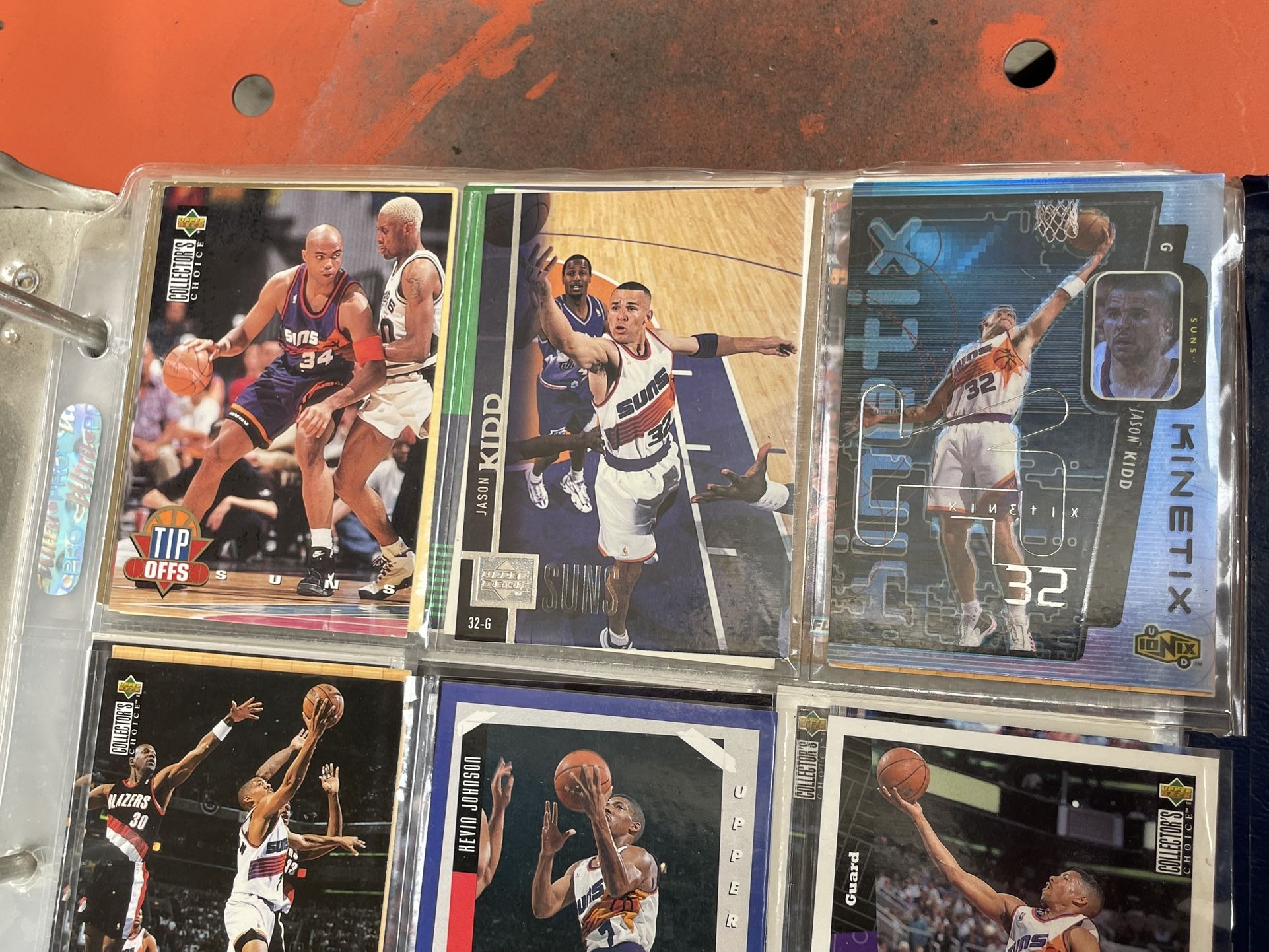 Barkley Suns/76ers, Kidd & Nash Suns/Mavs Blazers Drexler Cards