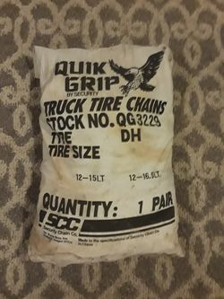 QUICK GRIP TRUCK TIRE CHAINS