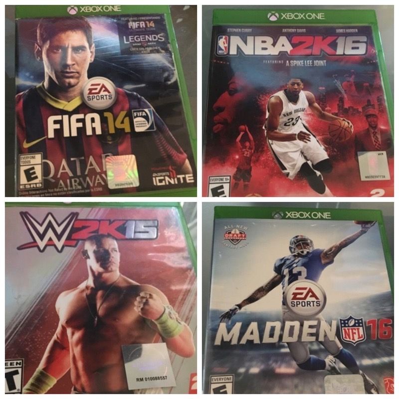All 4 Xbox one games for $40