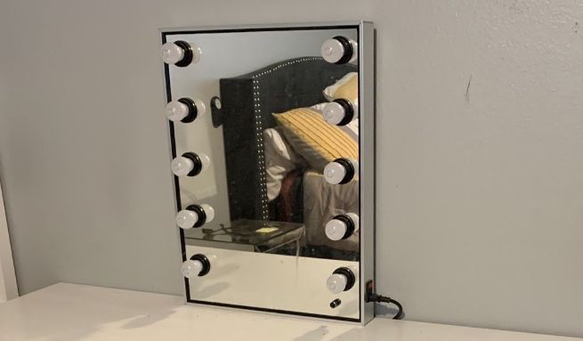 Silver Vanity Makeup Mirror 