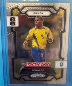 Ronaldo Panini Prizm Monopoly Brazil FIFA Card