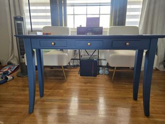 Blue console table