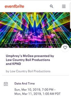 Umphrey's McGee Tickets
