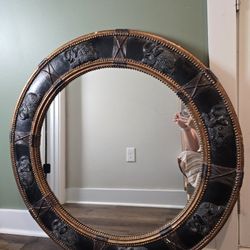 round wall elephant mirror 40"