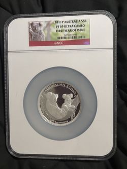 2011P AUSTRALIA S$8 PF 69 ULTRA CAMEO FIRST YEAR OF ISSUE