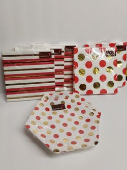 Papyrus Holiday Plate & Napkin Bundle- Brand New