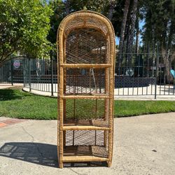 Vintage Wicker Shelf