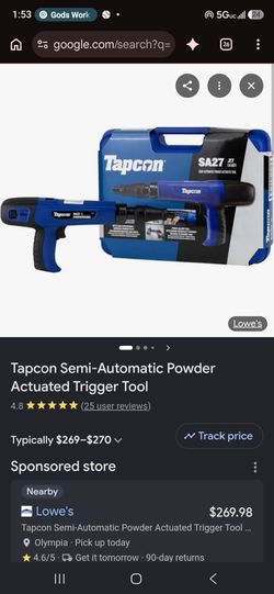 TAPCON pneumatic nailer