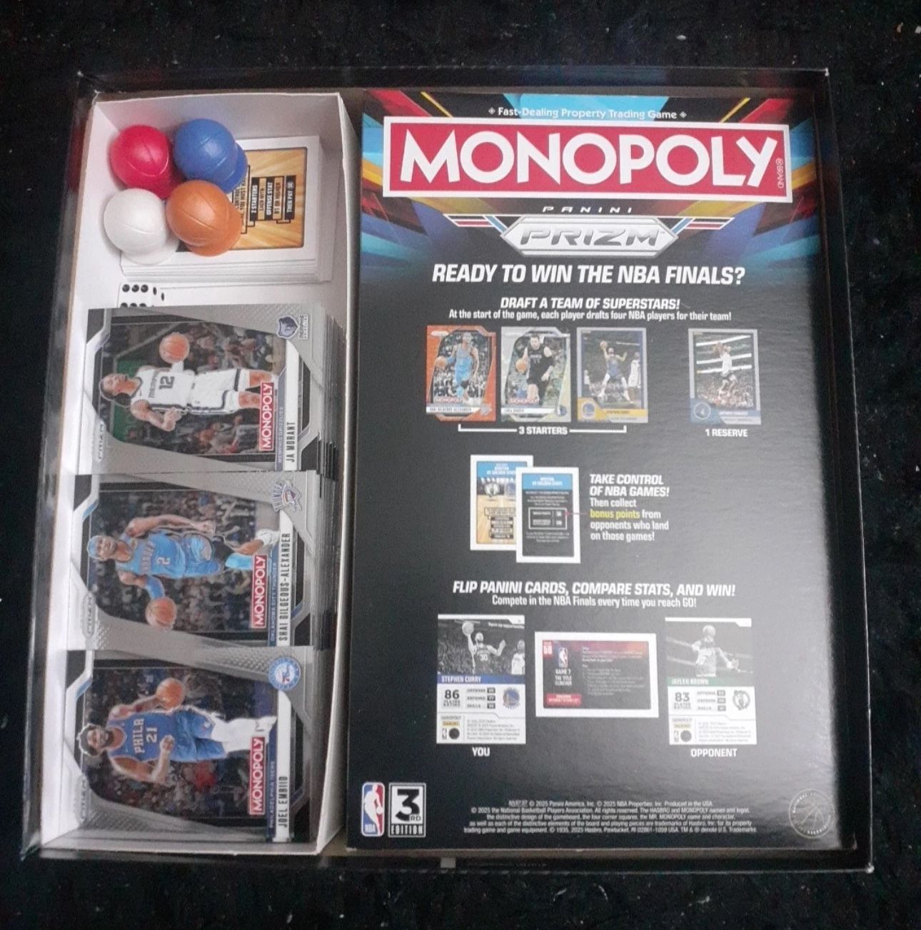 2023-24 Panini Prizm Monopoly Game 3rd Edition 141 Cards Never Played !!
