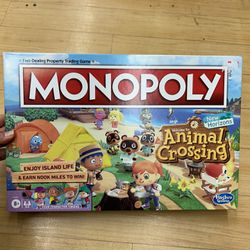 NWT Monopoly Animal Crossing 