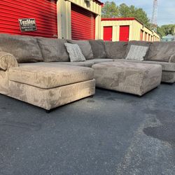 Brown 2Pcs Ashley Furniture Sectional