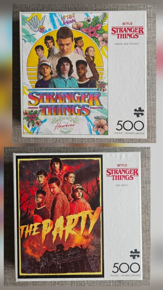 Puzzles! $5! 19th Ave and Union Hills- Stranger Things, Paris, Lego