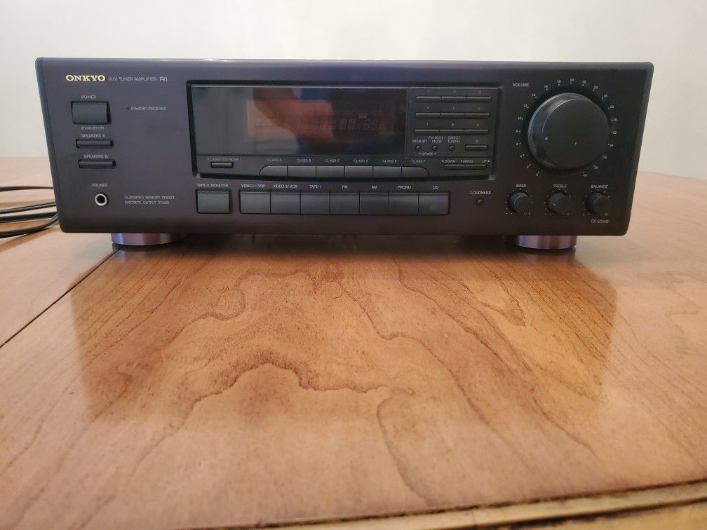 Onkyo Receiver And 6 Disk Cd Changer
