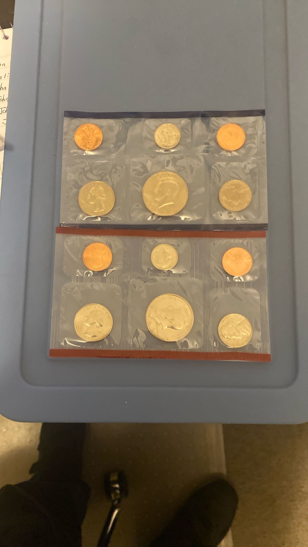 1989 United States Uncirculated Mint Coin Set.