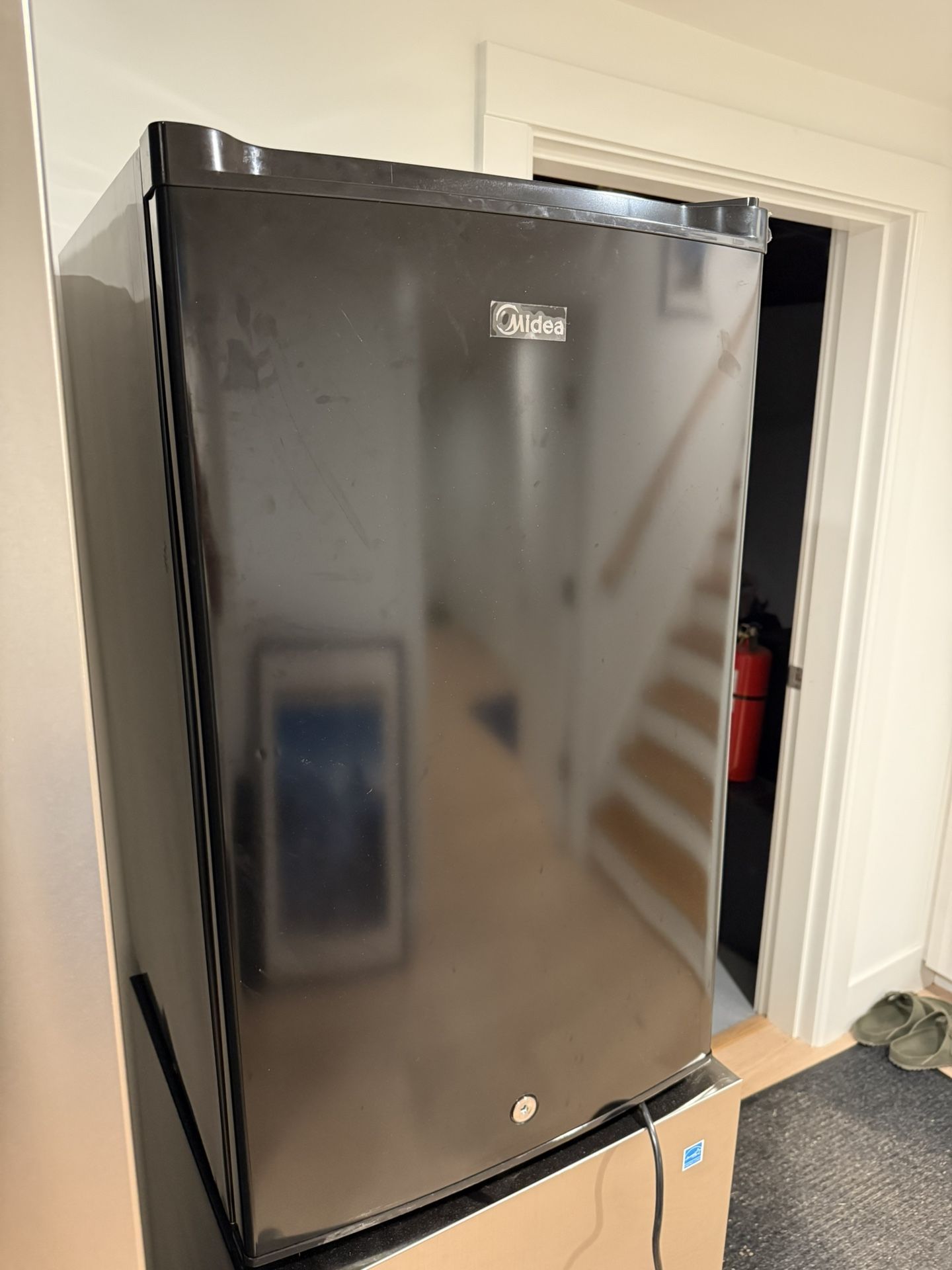 [Pending pickup] Midea Black Mini Freezer
