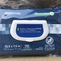 McKesson StayDry Washcloths 100 Count