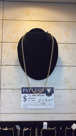 14K Yellow Gold Rope Necklace