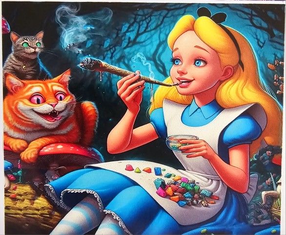 Alice and Wonderland Vinyl Decal