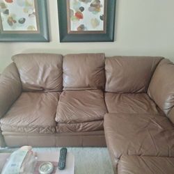 Leather Sectional 