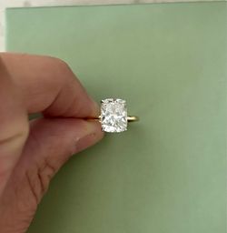 3.08 Carat Lab-Grown Diamond Engagement Ring
